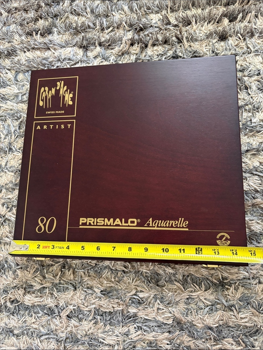 Caran d’Ache Prismalo Aquarelle 80 Colored Pencils Luxury Wooden Box Set - Picture 8 of 16